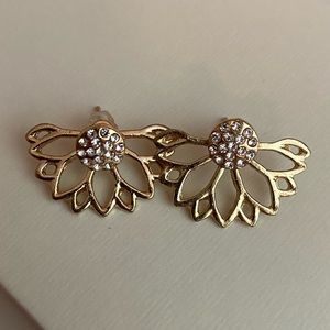 Floral Jacket Stud Earrings